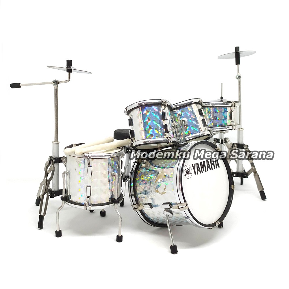 Miniatur Drum Yamaha Putih