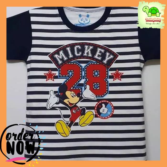 KA90 KAOS ANAK MURAH BAJU ANAK LAKI LAKI KAOS ANAK LAKI LAKI MURAH MICKEY SALUR 1-6T
