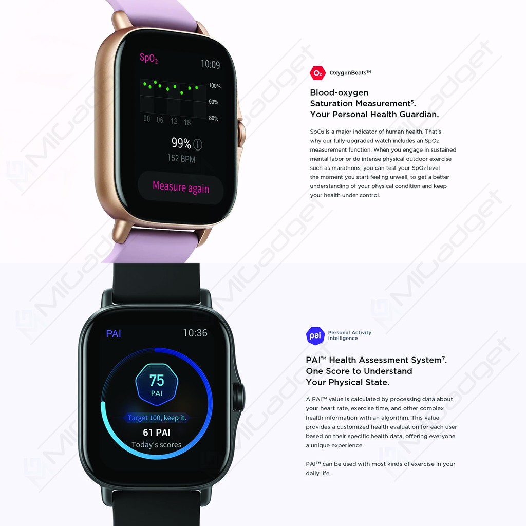 Amazfit GTS 2E 2 E Jam Tangan Digital Smartwatch Sport Garansi Resmi