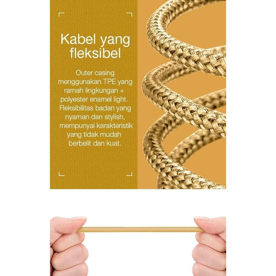 Vivan Kabel Data BWL100 iPhone Lightning Gaming USB Cable Elbow