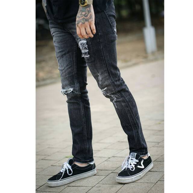 Celana Jeans Pria Black Viper APPAREL™ Destroy-VLG36 Series ORIGINAL