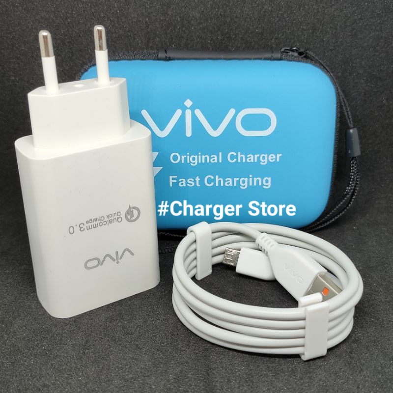 Charger Vivo ORIGINAL Fast Charging Micro USB Y91C V5 V5S V7 V9 V7 Plus Support Semua hp