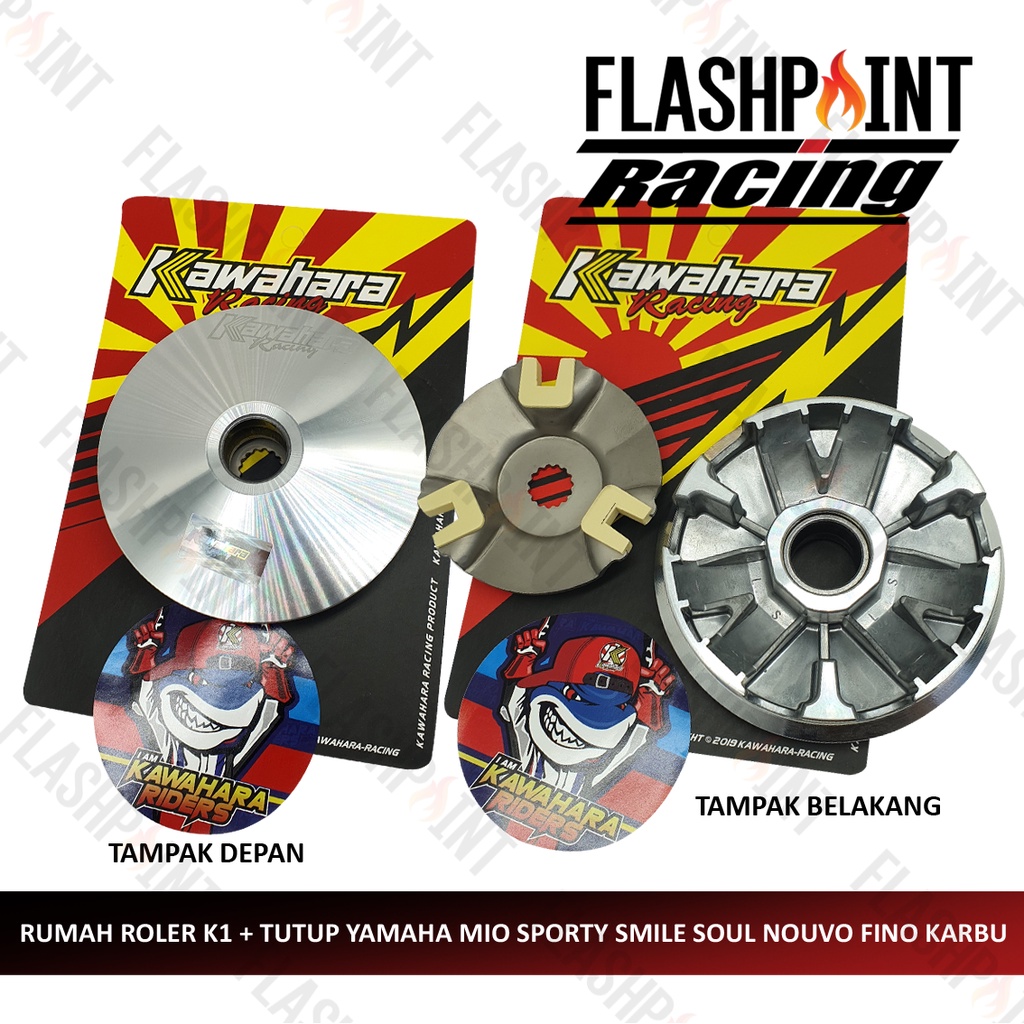 (BISA COD) RUMAH ROLLER ROLER PULLEY PULY KAWAHARA YAMAHA MIO SPORTY SMILE SOUL NOUVO FINO KARBU RACING ROLER PULLI PULI PULEY