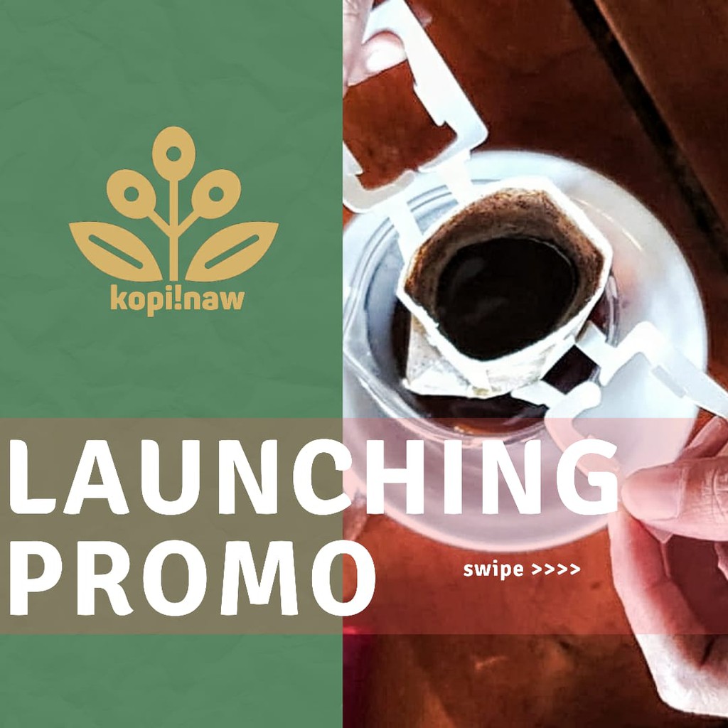 

Promo 8 pcs Package kopiinaw Drip Bag Coffee Premium Arabica