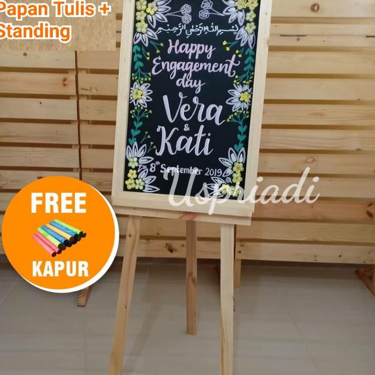 

➧Seller✯➧ YYWCR PAPAN TULIS KAPUR + STANDING TRIPOT PAPAN MENU CAFE PAPAN BOARD + KAKI KAYU PENYANGGA DEKORASI PESTA 72 ➧Bayar Di Tempat