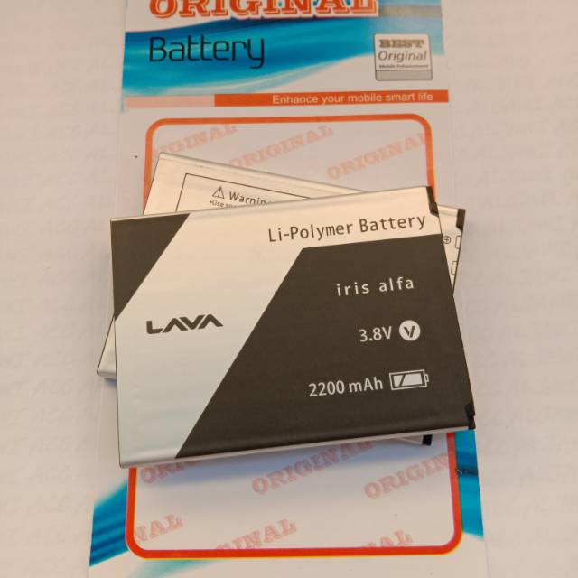 Baterai Batere Batre Lava Iris Alfa 2200mAh Original Battery Hp