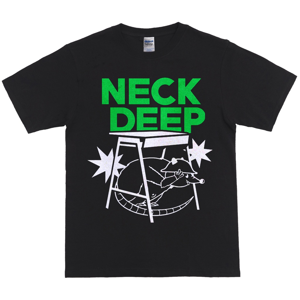 Kaos NECK DEEP Mouse Tshirt Band Merchandise Pop punk
