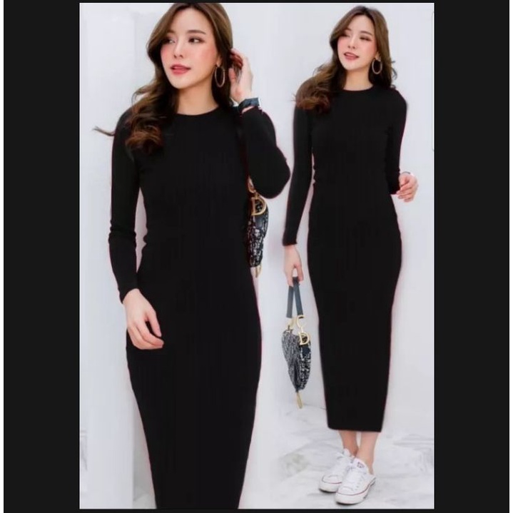 inner dres sepan bahan scuba// inner berlengan dan tanpa lengan