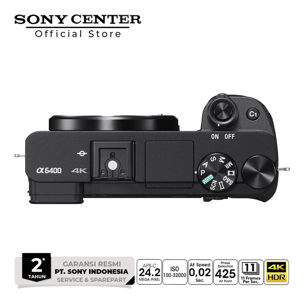 SONY ALPHA A6400 Body Only / E-Mount APS-C Camera / ILCE-6400 / Mirrorless-3