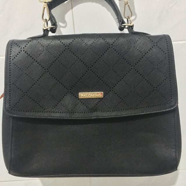 Tas selempang kerja / fashion wanita merk Palomino Hitam