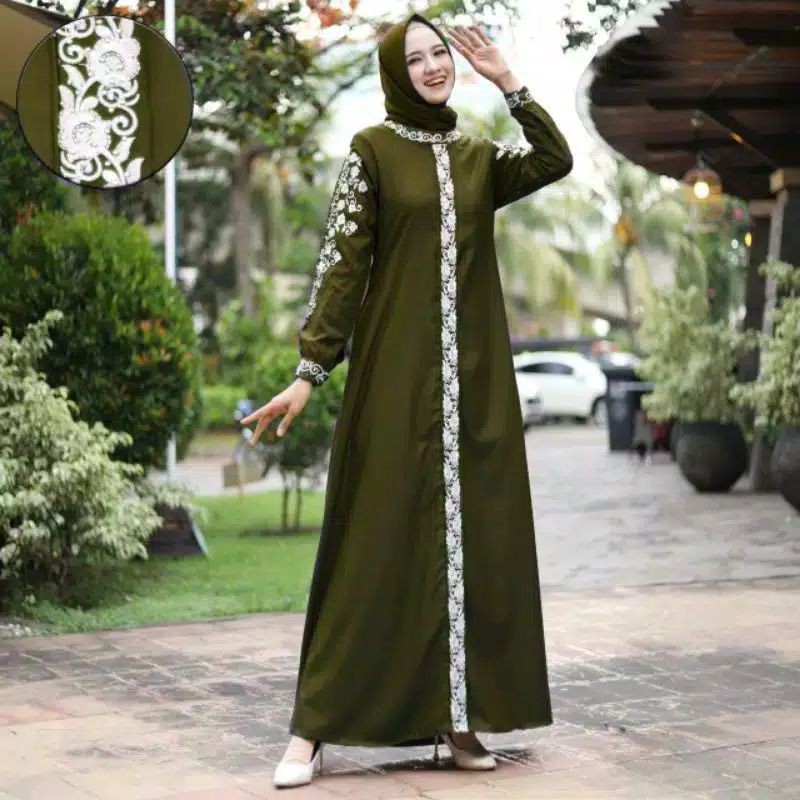 Gamis Madina Nur // Gamis Tuyobo Premium Full Bordir // Pakaian Muslim Wanita