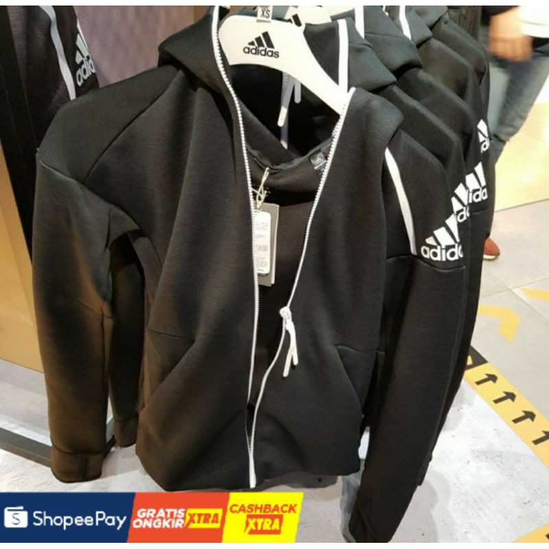 JAKET ADIDAS ZNE HOODIE ORIGINAL PREMIUM  REAL PICT TERBARU