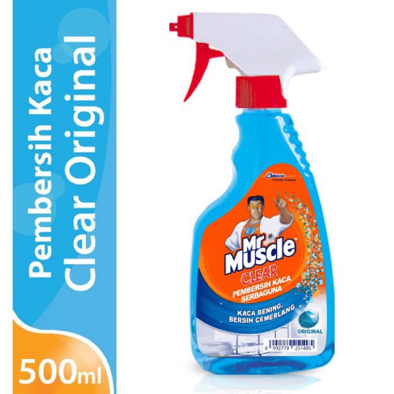 Mr Muscle Glass Cleaner Spray Pembersih Kaca 500ml - Clear Original