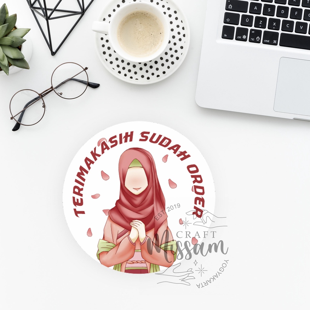 

100 Pcs Thank You Sticker Terimakasih Sudah Order TY049