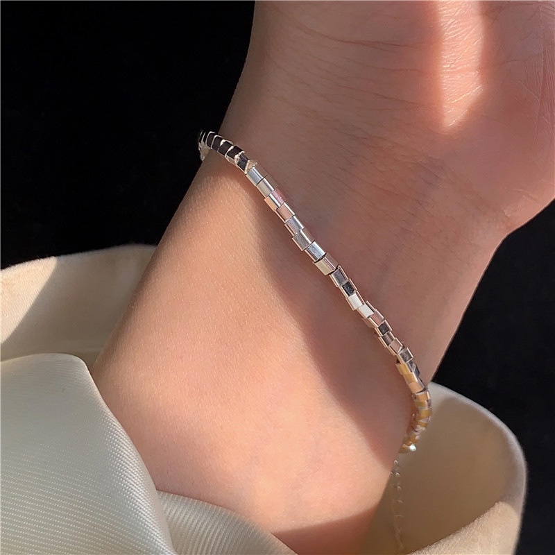 Gelang GL44 Tembaga Lapis S925 Premium Fashion Wanita Gelang Unik Lucu Keren Bagus Banget /Deluna/ BS