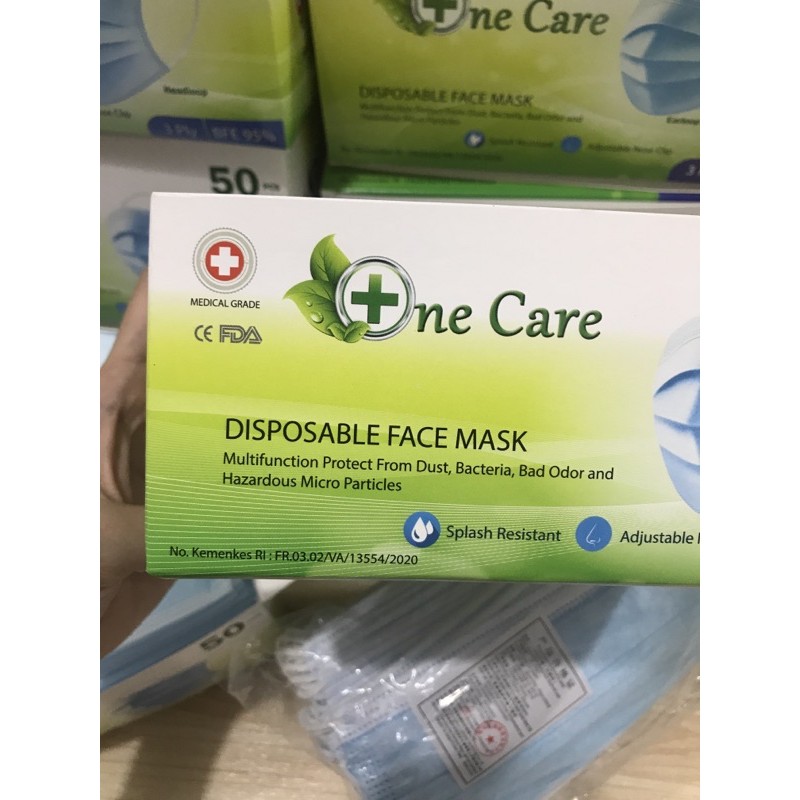 MASKER NE CARE 3PLY 1box isi 50pcs