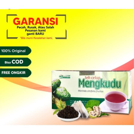 

Teh MENGKUDU Tazakka isi 20 Kantung Teh Celup Herbal diabetes gula darah HALAL dan SUDAH BPOM