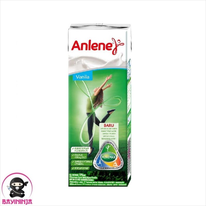 

ANLENE UHT Vanila 175 ml T-Ninjabayi 01