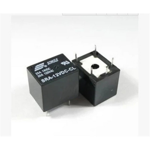 Relay 12V 20A 5 pin Black
