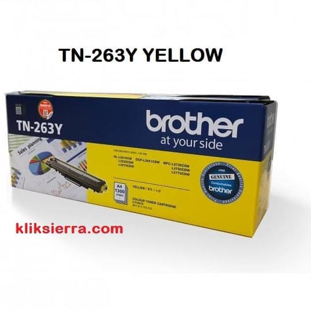 ✸Ð BROTHER Toner TN-263Y | TN263Y | TN263 Y Yellow Original ☣