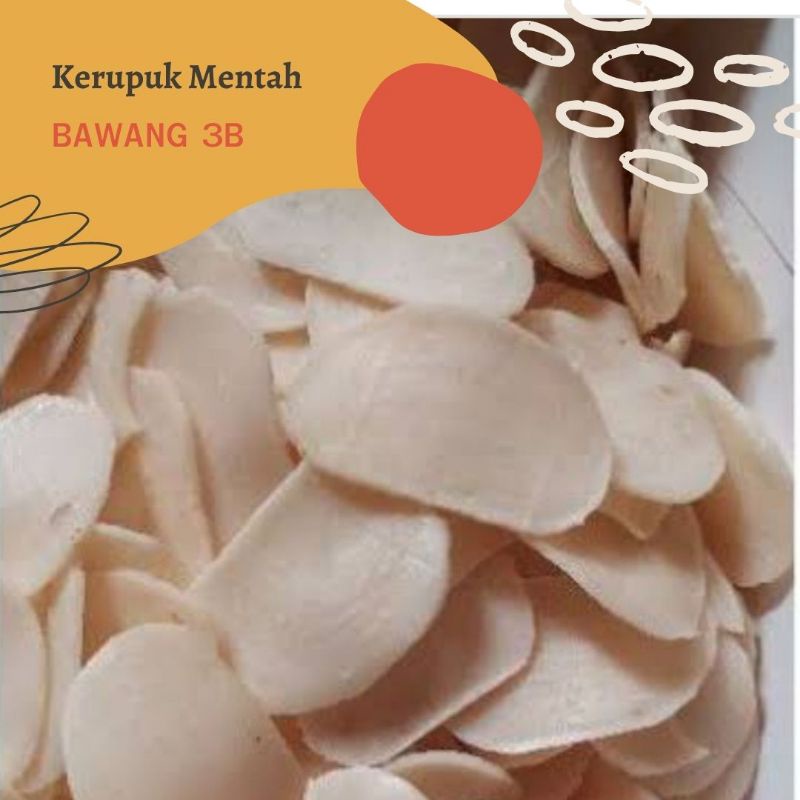 

( 250 GR) KERUPUK BAWANG 3B / KRUPUK KRECEK BAWANG GURIH ENAK
