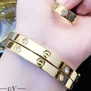 Titanium Set Gelang dan Cincin Wanita G725L
