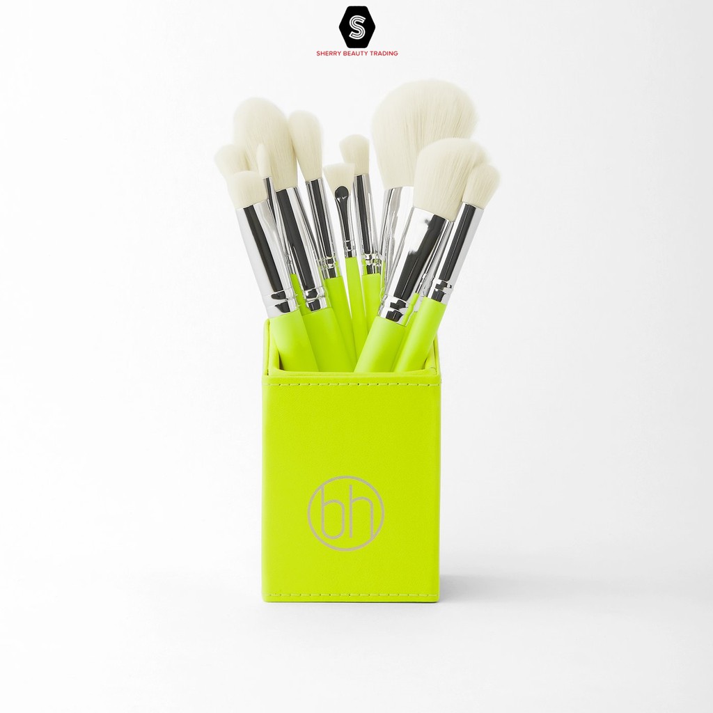 BH Cosmetics Colour Festival 12 Pcs Brush Set Bonus Angled Brush Holder