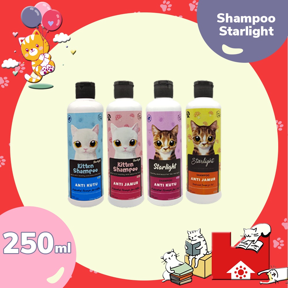 Starlight Shampoo Kitten &amp; Adult Kutu 250 ml - Sampo Kucing