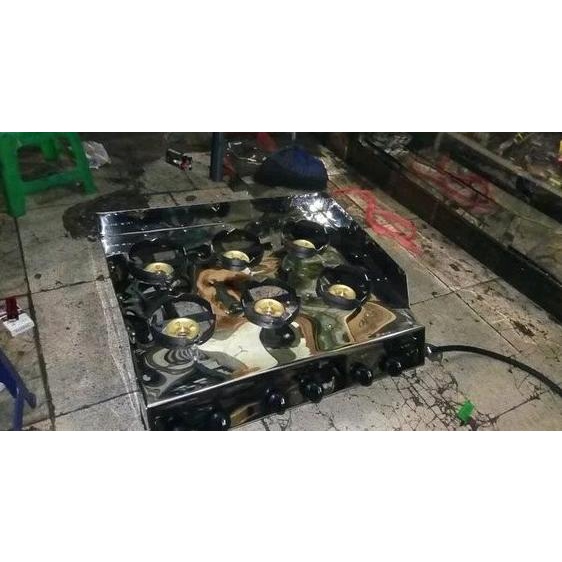 Rumah Tangga Dapur Kompor Gas Usaha Serabi Surabi 6 Tungku Body