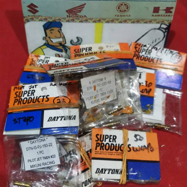 PILOT JET SEPUYER SPUYER ANGIN FR RC KRISTAL TORNADO A100 SIZE 22 25  27 30  DAYTONA