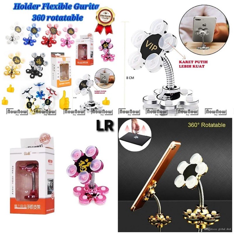 Phone Holder bunga gurita vip universal