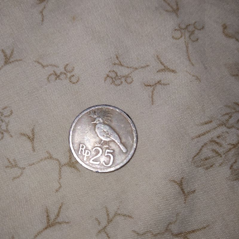 uang koin 25 rupiah thn 1971