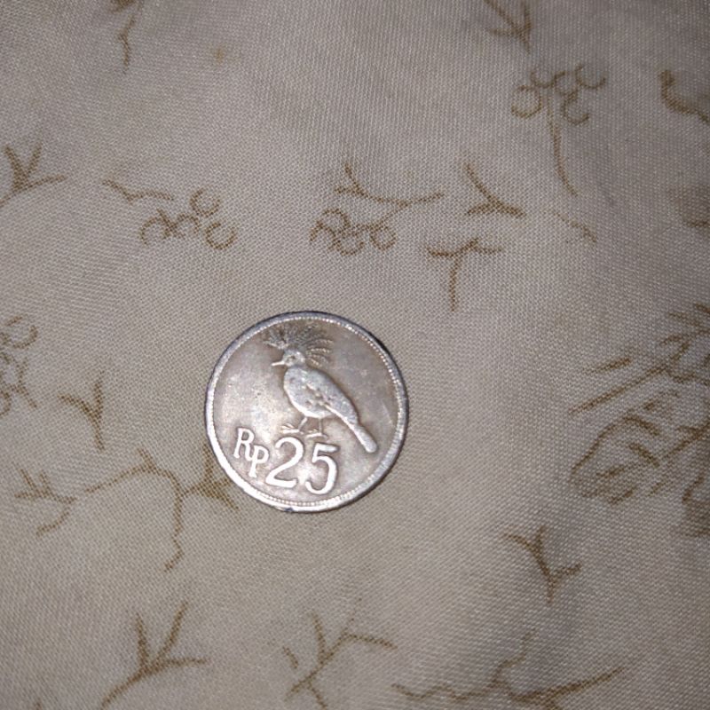 uang koin 25 rupiah thn 1971
