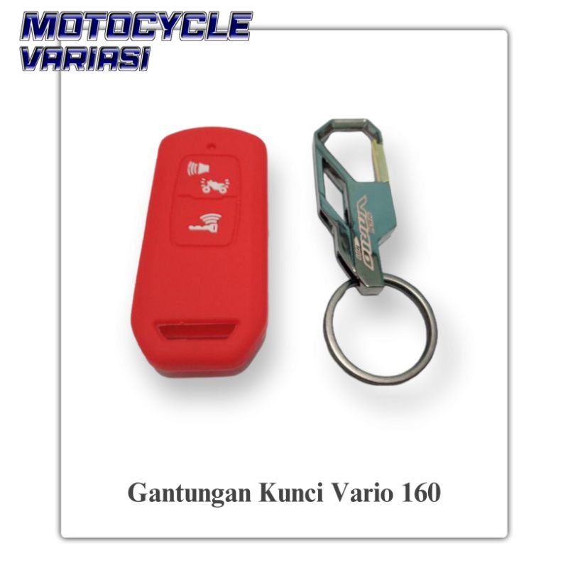 PAKET GANTUNGAN KUNCI LOGO VARIO DAN COVER SILICONE REMOTE VARIO 160 2022