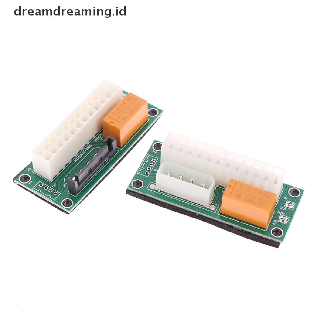 (Dreamdreaming.Id) Adapter Power Sync Dual Psu Atx 24pin Ke 4pin Sata