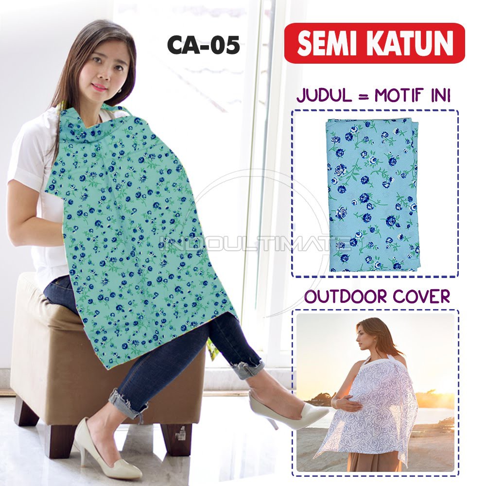 Cover Asi Menyusui Nursing Cover Breastfeeding Cover Apron Menyusui Celemek Menyusui CA-05