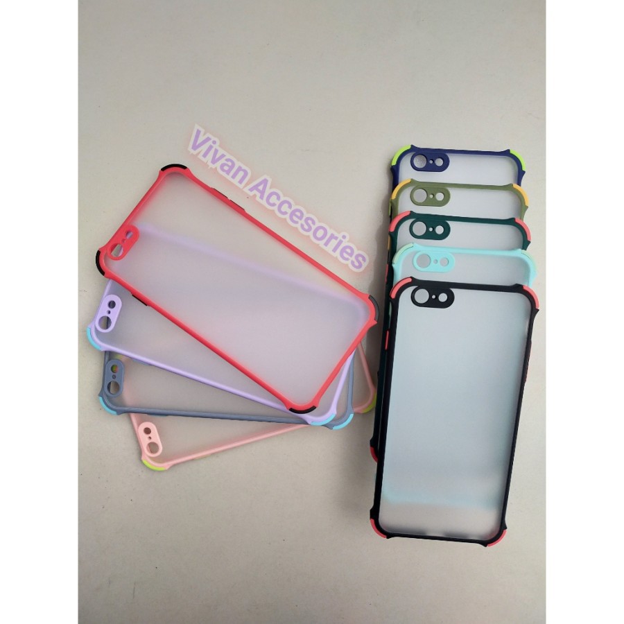 Case Iphone 6 Matte Colour ShockProof AntiCrack