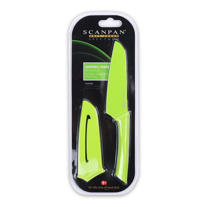 INFORMA -SCANPAN PISAU SANTOKU KNIFE SPECTRUM GREEN 14CM (F)
