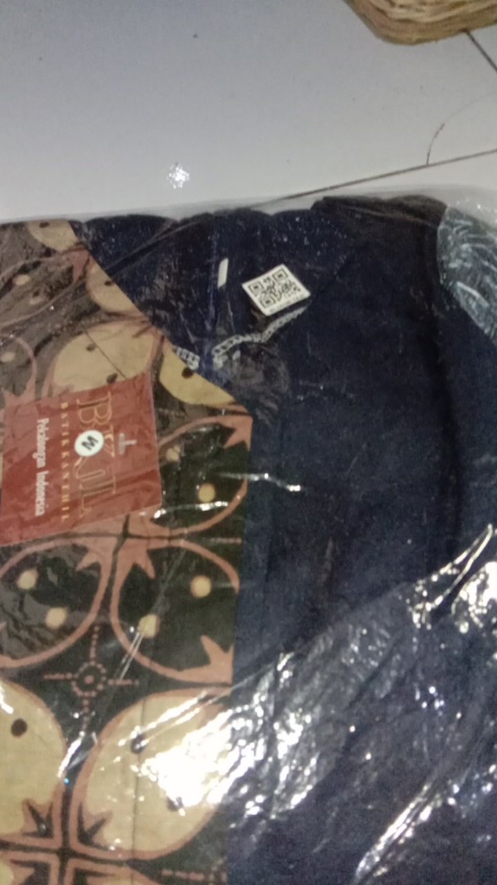 Tey-17 Batik Wanita Asj Sa Hrb026 Kenongo Kemeja Tosca Pendek