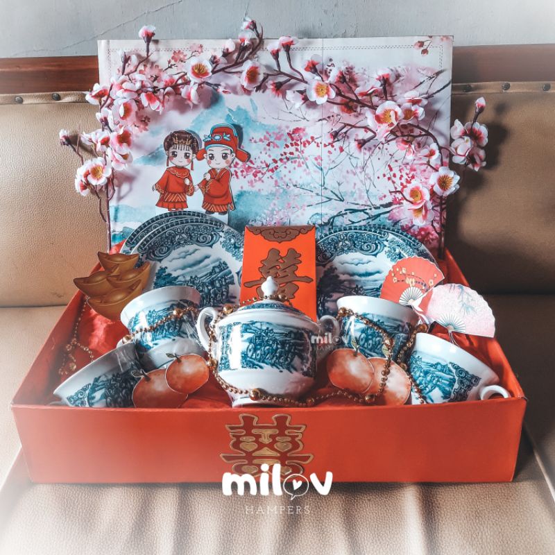 

wedding hampers gift hadiah pernikahan | cangkir set | tea cup set | seserahan sangjit day hadiah