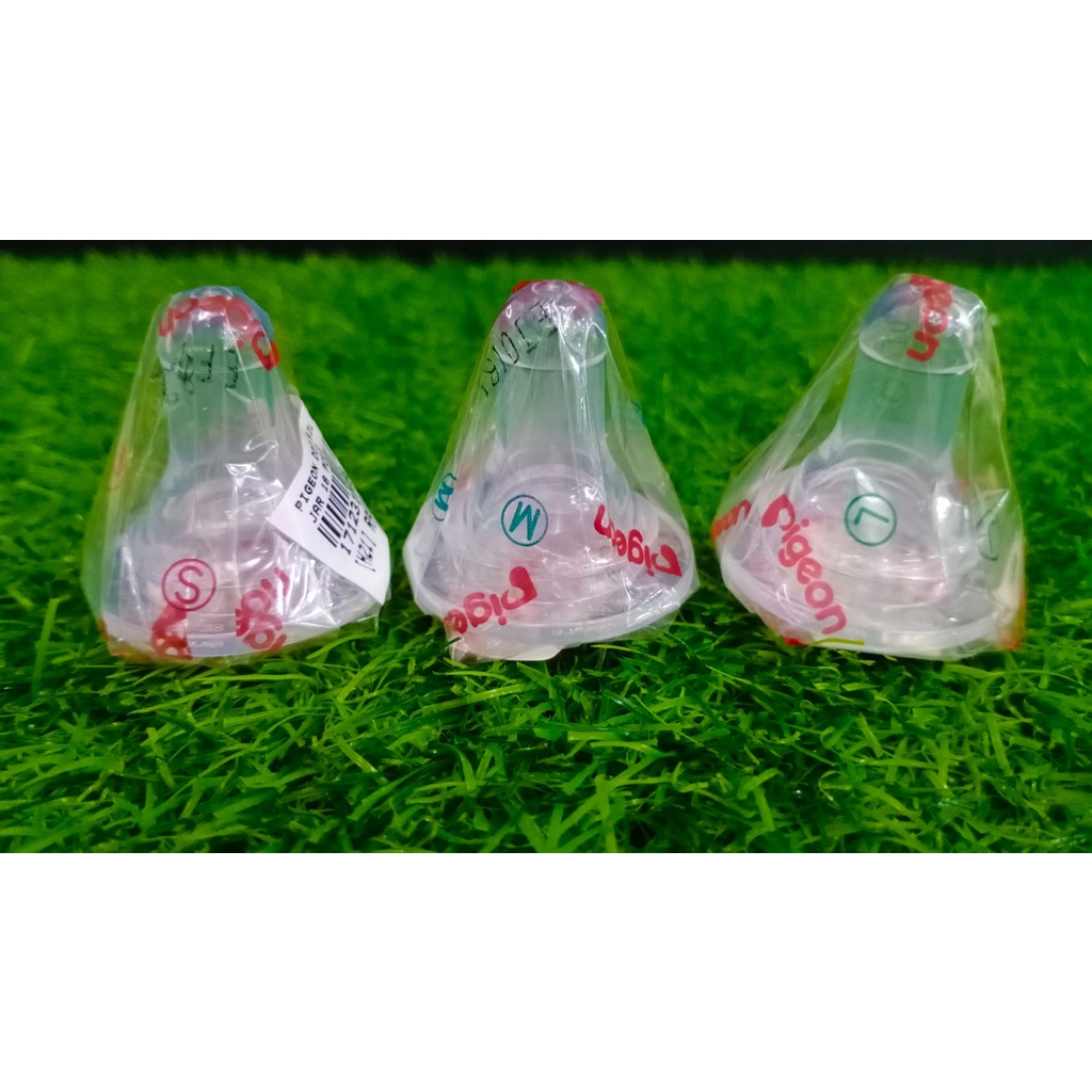 Pigeon Dot Bayi Silicone Nipple Eco Size S / M / L- Ecer/Satuan