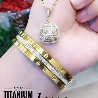 TiTanium Set gelang kalung RC3