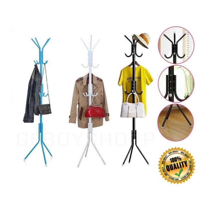 Standing Hanger / Standing Hanger Multifunction / Gantungan Berdiri (portable, Irit Tempat, Modern)