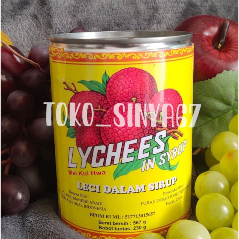 

Leci / Lychees Kaleng 425g MEI KUI HWA