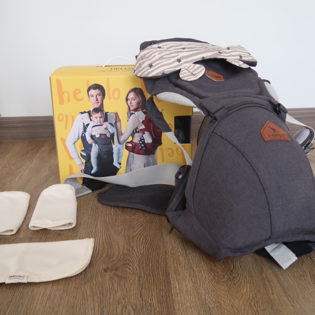 Preloved Gendongan Bayi Hipseat Original I-Angel Hello Korea