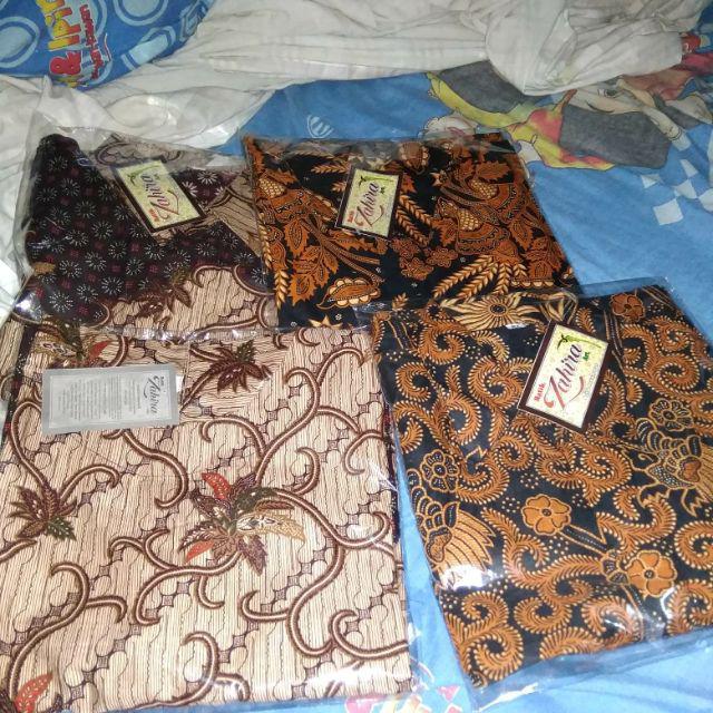 Cpk Risna Batik Hrb026 Kenongo Hem Kemeja Batik Pria Lengan Pendek  Katun Primis Halus M L Xl