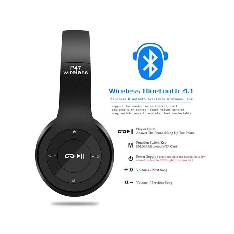 P47 Headphone Wireless Bluetooth Stereo 5.0+EDR