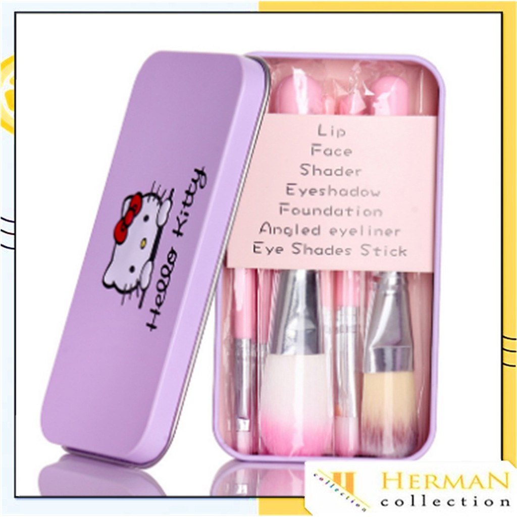 HC Kuas Make Up 7 in 1 Hello Kitty / Make Up Tools / Make