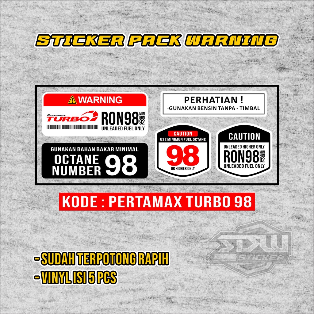 Stiker tangki Motor Stiker Printing Bahan Bakar Pertamax