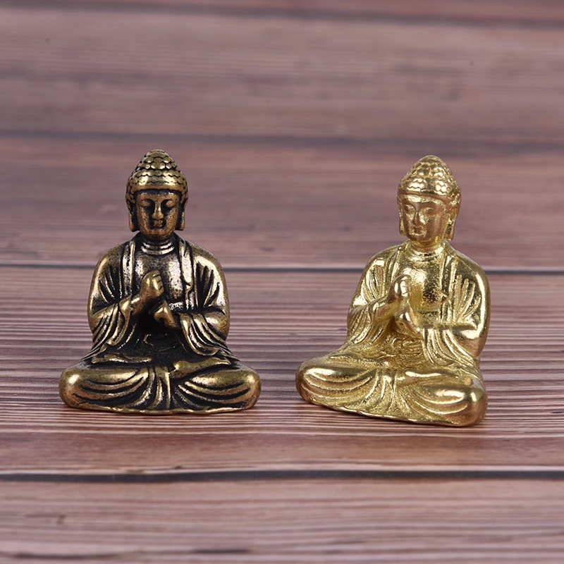 Ornamen Patung Buddha Mini 2 Warna